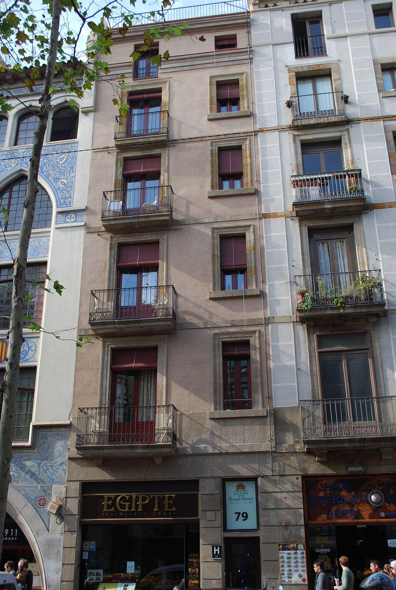 Hostal Las Flores Ramblas Barcelone Extérieur photo